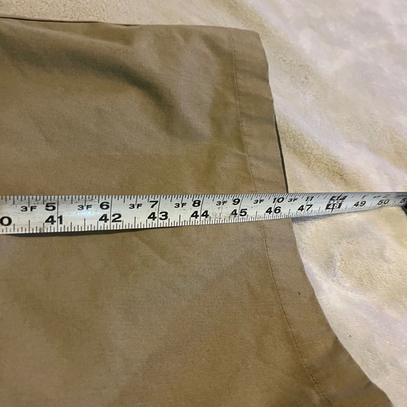 Vintage TOWNE FROM LONDON FOG Mens Tan Double Breasted Trench Coat 42 Regular - Picture 8 of 10